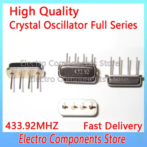 10Pcs SAW Acoustic Surface Crystal F11 R433A 433M with 4P 75K 433.92MHZ SAW Filter +-75K 4Pin DIP Fi