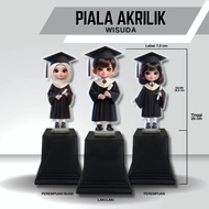 Piala Wisuda Anak Sekolah Tk Paud Sd Plakat Boneka Akrilik Souvenir