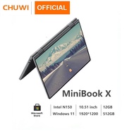 Kedai rasmi komputer riba CHUWI MiniBook X 2 dalam 1 Tablet komputer riba Intel N150 10.51 "FHD IPS 