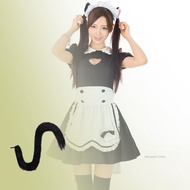 Faux Fur Cat Tail Maid Fake Tail Furry Kitty Cat Trang phục Tail Halloween Cosplay Cosplay Amart-VN