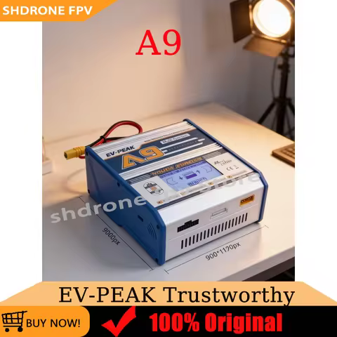 EV-PEAK A9 Smart Balance Charger 1350W 25A High Power DC Lipo Battery Charger with Color Touch Scree
