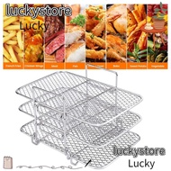 LUCKY Dehydrator Rack, Multi-Layer Stackable Air Fryer Rack,  Cooker Stainless Steel Multi-Layer Dehydrator Rack Kitchen Gadgets
