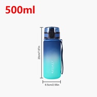 500ml/750ml/1000ml Frosted Water Bottle Water Bottles Leakproof Dazzling Color Water Bottle for Fitn