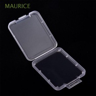 MAURICE Transparent Memory Card Cases Anit-Lost SD Card Holder Memory Card Box Portable Cards Accessories Durable Plastic for SD SDHC MMC XD CF Practical Protective Case