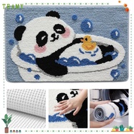 TEAMY Bathroom Rug, Panda Cat Peacock Cute Animal Plush Rug,  Durable Quickly Dry Rubber Backing Ant