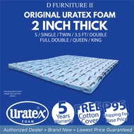 ♙2 Inch Thick 100% Original Uratex Foam Mattress W Cotton Cover /  30x75 / 36x75 / 48x75 / 54x75 / 6