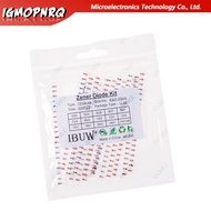 300PCS 16Values Zener Diode Kit 3V0-24V 1N4148 LL34 for Voltage Regulation Projects