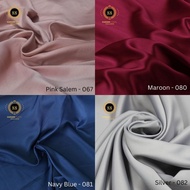 Kain Satin Velvet Premium Polos Bridesmaid [Harga 1 Roll - Isi 50