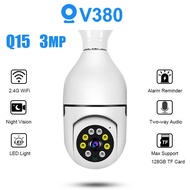 V380 CCTV Camera 1080P HD 360 °Light Bulb CCTV Wireless Wifi Monitor Camcorder audio night IP Cam