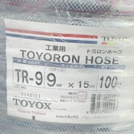 READY WARRANTY TOYOX TR-9 PVC hose TOYOX TR-9 3/8" 9X15MM Toyoron Fiber Thread hose Toyox hose 3/8" 