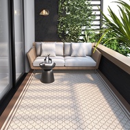 Balcony floor mat Waterproof sunscreen leisure area non-slip carpet foot mat Outdoor PVC leather flo
