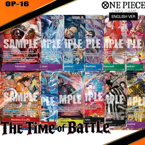 Diy One Piece English Op16 Booster Pack The Time of Battle Ace Izo Newgate Zehahahahaha Teach Buggy