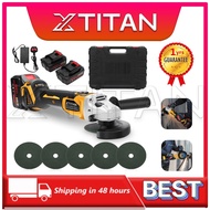✨PROMO✨XTITAN 1888VF Cordless Angle Grinder Brushless Grinder Machine For Polishing/Cutting Metal Cu