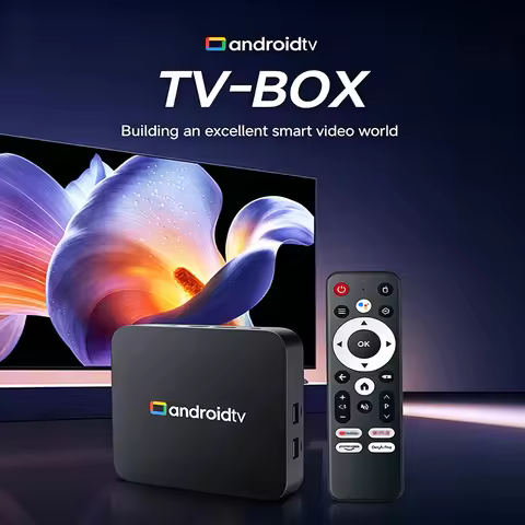 2026 Smart TV Box Q18 Android Cortex-A53 Dual WiFi 5G/6 Google Assistant BT6.0 Netflix 8GB+128GB Med