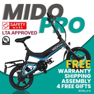Mido Pro EBike E-Bike Electric Bike Bicycle 16 Inch | Foldable | 36V 10.5AH | LTA Approved | SG Ready Stock