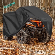 FUSIONEDGE 4 Wheeler Quad Bike Storage Cover, Heavy Duty Windproof ATV Cover, Durable Waterproof Tea