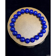 Lapis Lazuli Lazuri Afghanistan FullNatural Stone Bracelet 5A 9.5mm C1159