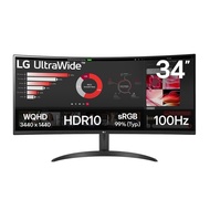 LG 34" 34WR50QK VA QHD HDR10 100Hz 5ms 21:9 Curved UltraWide™ Monitor