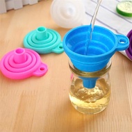 Smart collapsible silicone water funnel, foldable funnel