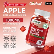 [Buy 3 get 1 free] Careleaf ACV Gummies 1000mg ACV, With  Beetroot, Vitamin B12 & B6, FDA, Vegan, Ha