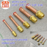 AAAA(1/4", 3/8", 1/2", 5/8",3/4'')  R410a R32 R22 R134a connection Copper Tube Welding gas valve