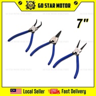 7" Inch Circlip Clip Plier Straight Bent Internal External Needle Snap Ring Retaining Clip Tool Playar Muncung Tirus