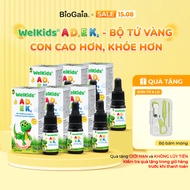 Combo of 6 WelKids ADEK Vitamins supplemented with D3K2 combined with Vitamin A and E to help childr