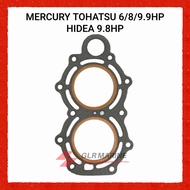 MERCURY 6HP-9.9HP GASKET HEAD TOHATSU HIDEA  8HP 9.8HP OUTBOARD SPAREPARTS GLR MARINE 8036637