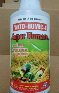 SUPER HUMATE - RA RỄ MẠNH HẠ PHÈN NHANH GIẢI ĐỘC HỮU CƠ.
