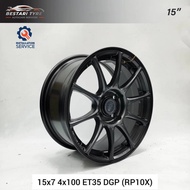 【Installation Available】RP10X RAXER WHEELS 15 INCH 15X7 4X100 ET35 DGP READY STOCK SPORT RIM
