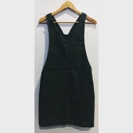 ASOS Corduroy Dark Green Pinafore (UK8)
