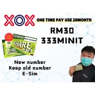ONEXOX 28 Months Active Prepaid Simcard Nice Number 010/011, Sim kad Unlimited