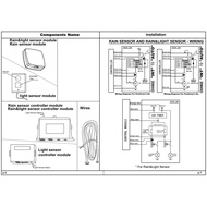 2 in 1 Auto Sensor Universal Car Wiper Rain and Light Sensor