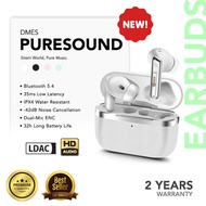 Dmes PureSound ANC Wireless Earbuds 35ms Low Latency ENC Bluetooth 5.4 IPX4 13mm Driver Touch Contro