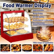 Food Warmer Display Commercial Electric Heating Cabinet LED Glass 2/3 Layer Fried Chicken Pizza Brea