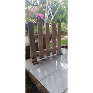Wooden fence size L 50 cm H 20 cm decorative fence garden fence school fence