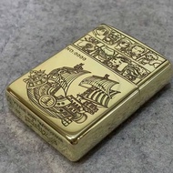 Zippo*海賊王 One Piece 草帽海賊船 萬里千陽號 Thousand Sunny 收藏品 防風打火機 (5.5cm) [黄铜材質]