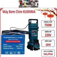 Máy bơm chìmBơm tõm 750W (1HP) dây đồng kushima - Bảo hành 6 thángMáy bơm nước chìm Bơm thả chìm