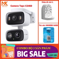 [GENUINE TAPO] Super Economical Combo Tapo C246D WiFi Camera + L Stand + Hiksemi Memory Card (64GB /