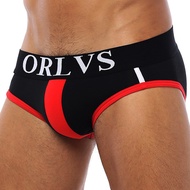 ORLVS Brand Sexy Briefs Men Bikini Male Underwear Slip Hombre Calzoncillos Hombre Kinckers Men Briefs Addicted Underwear