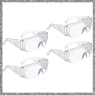 [feidan33.ph] 4 Pcs Anti Fog Safety Goggles Clear Protective Glasses Protective Goggles Lab Goggle S