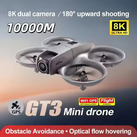 Gt3 Mini Foldable Drone 8k Aerial Hd Photography Optical Flow Positioning Five-side Obstacle Avoidan