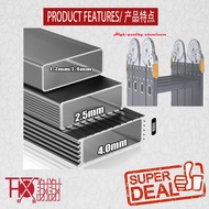 Multi Purpose Ladder Extra Heavy Duty Black Big Ankle 2.5mm Thickness 12FT  Ready Stock Best Buy