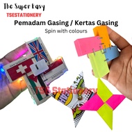 Pemadam Gasing / Kertas Gasing Viral Pemadam Lawan Spin Eraser