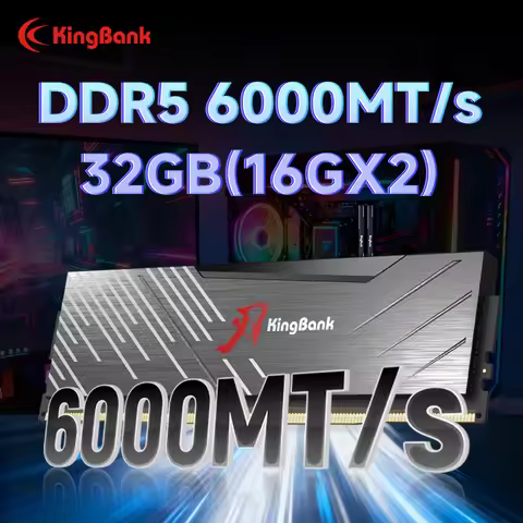 KingBank SoarBlade KRXB DDR5 Series 32GB (16GBx2) 6000MT/S MHz CL30 Hynix M die for Computer Upgrade