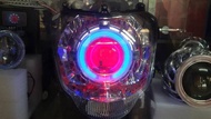 Byson Headlamp Biled Projector Double Angel Eyes
