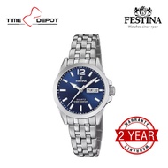 Festina F20455/3 Analog Silver Stainless Steel Strap Watch For Women