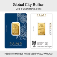 HM5 PAMP Gold Bar - 1/2 oz - Fortuna