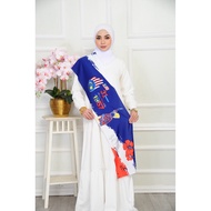 Mafla Merdeka Scarf Dewasa Viral Merdeka 2024(58 inches long 12 inches width)