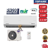 [SAVE4.0] TOPAIRE AIR CONDITIONER |AIRCOND1.0HP/1.5HP/2.0HP/2.5HP R32 (DC Inverter)